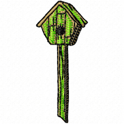 Bird Houses Embroidery Design 9 Bird Houses Embroidery Design 9